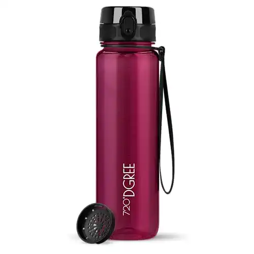 Tritan-Trinkflasche 720°DGREE Trinkflasche “uberBottle“ crystalClear