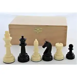 Schachfiguren Weible Spiele Weiblespiele 01017, Kunststoff 90 mm