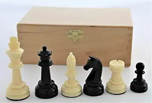 Schachfiguren Weible Spiele Weiblespiele 01017, Kunststoff 90 mm