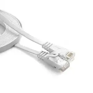 LAN-Kabel 10m JBSTK 10m Flachkabel CAT6 Weiss