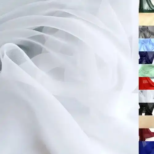 Chiffon-Stoff TOLKO Chiffon Stoff Meterware für Rock Bluse Tücher