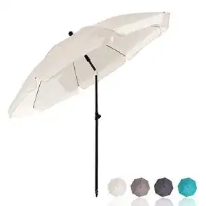 Sonnenschirm (200 cm) BelleMax Sonnenschirm mit Bodenhülse