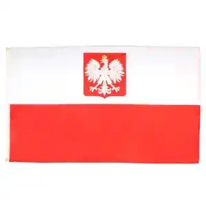 Polen-Flagge AZ FLAG Flagge Polen MIT Adler 90x60cm