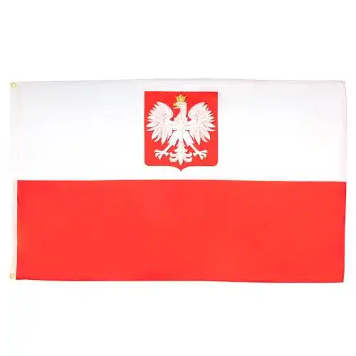 Polen-Flagge AZ FLAG Flagge Polen MIT Adler 90x60cm