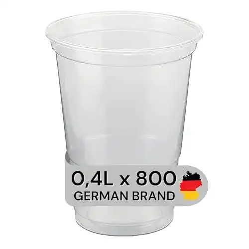 Einwegbecher LogiPack GeRo Trinkbecher | Eichstrich 0,4l | Bierbecher
