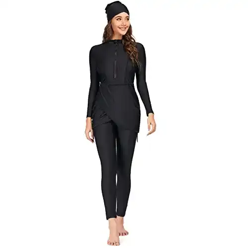 Die beste Burkini OBEEII Muslimische Badeanzüge für Frauen 3-teilig 2026 Test Bestseller Burkini OBEEII Muslimische Badeanzüge für Frauen 3-teilig