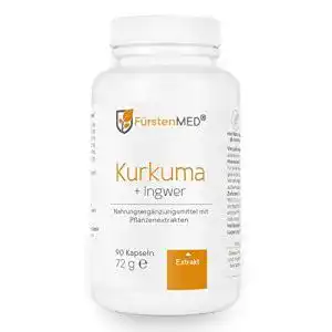 Kurkuma-Ingwer-Kapseln FürstenMED ® Ohne Zusatzstoffe
