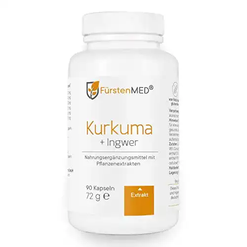 Die beste Kurkuma-Ingwer-Kapseln FürstenMED ® Ohne Zusatzstoffe 2026 Test Bestseller Kurkuma-Ingwer-Kapseln FürstenMED ® Ohne Zusatzstoffe