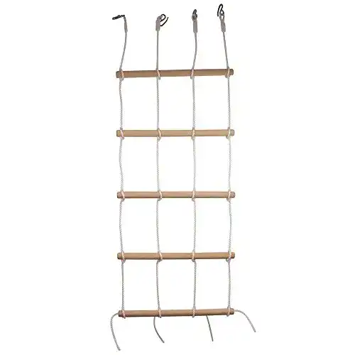 Kletternetz small foot, 4 stabile Seilen und 5 robuste Holzstangen