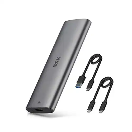 NVMe-USB-Adapter SSK Aluminium Werkzeugloser M.2 NVME