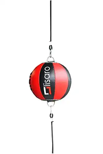 Doppelendball Lisaro Leder /Durchmesser ca. 25cm | grau