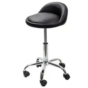 Hocker display4top schwarz verstellbar drehbar mit Rücken
