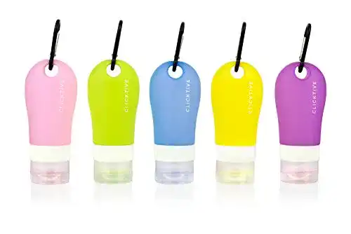 Reiseflaschen Silikon CLICKTIVE leere nachfüllbar 5er Multi Pack