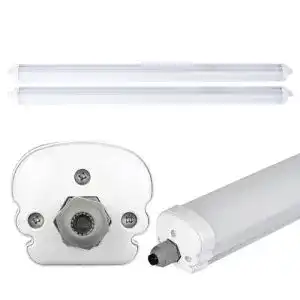 LED-Feuchtraumleuchte etc-shop 2x LED Feuchtraumleuchte