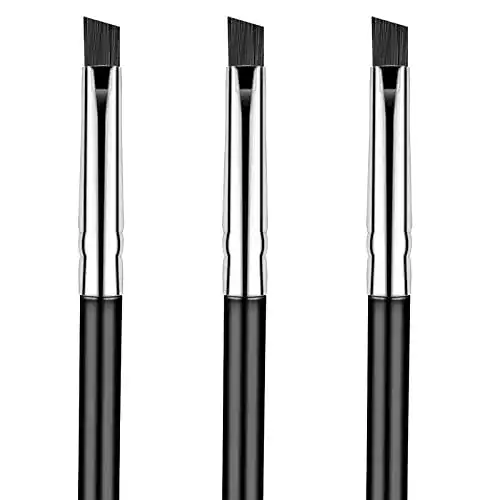 Eyeliner-Pinsel Patelai Lidstrich Pinsel 3 Stück, abgewinkelt