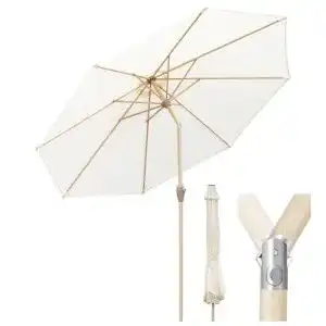Sonnenschirm (weiß) Sekey ® 300 cm, Rund UV50+
