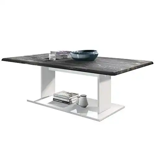 Marmor-Couchtisch Vladon Couchtisch Beistelltisch Wohnzimmer