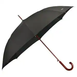 Samsonite-Regenschirm Samsonite Wood Classic S, 98 cm, Black