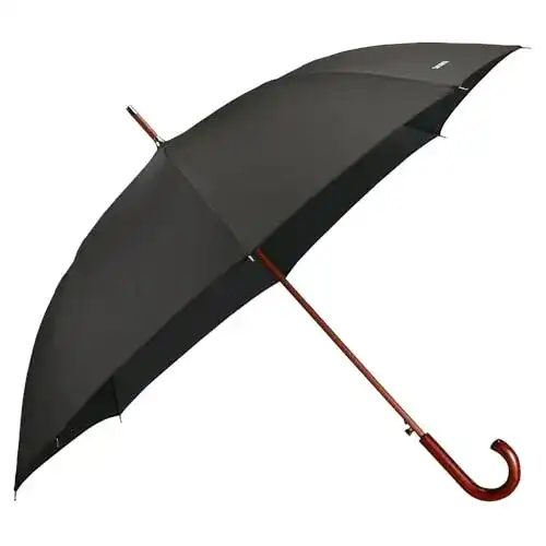 Samsonite-Regenschirm Samsonite Wood Classic S, 98 cm, Black