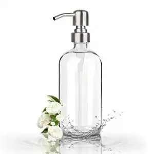 Seifenspender Glas GLUBEE, Pumpe aus Edelstahl, 500ml