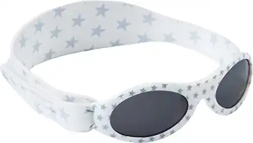 Baby Sonnenbrillen Dooky BabyBanz Silver Star, Neoprenband