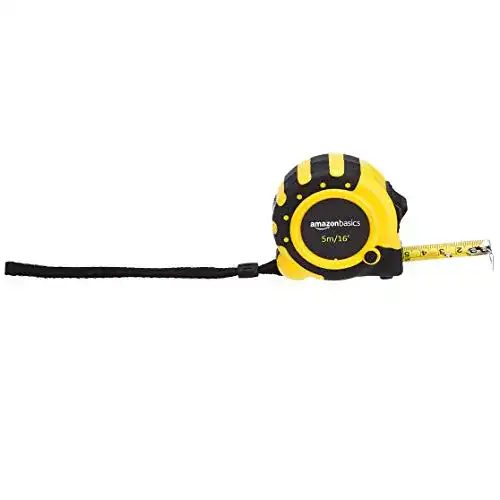 Maßband 5m Amazon Basics, Bandmaß, 5 m, 3-Riegel-Design