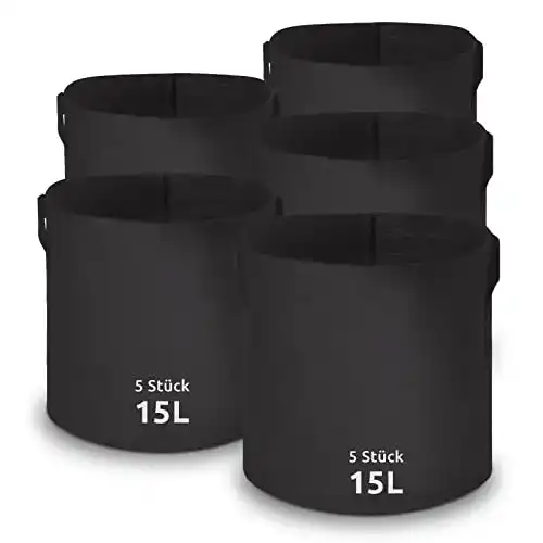 Pflanzsack BRAND CENTRE Pflanztasche, 5x 15L Pflanze Wachsend