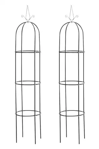 Rosenobelisk CLP Rosensäule Romantika V2 aus Metall 2er Set
