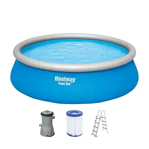Pool rund Bestway Fast Set Aufstellpool-Set mit Filterpumpe
