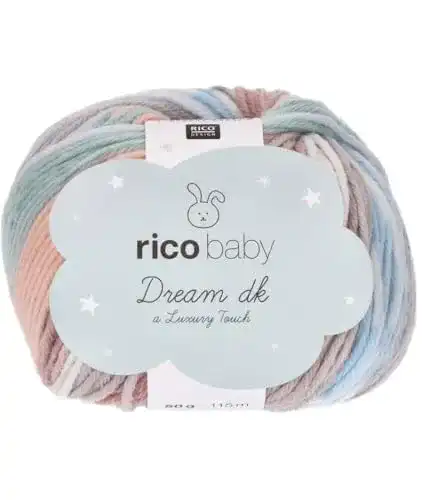 Vegane-Wolle Rico Baby Dream dk Fb. 010, weiche Babywolle