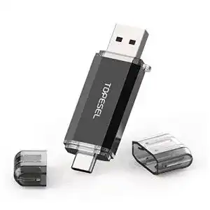 Dual-USB-Stick TOPESEL USB-Stick 128GB, USB-Flash-Laufwerke