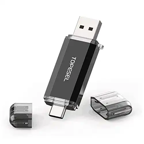 Dual-USB-Stick TOPESEL USB-Stick 128GB, USB-Flash-Laufwerke