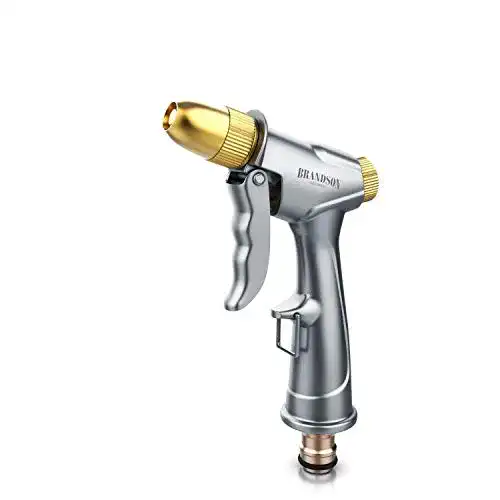 Gartenbrause Brandson, Garten Handbrause Messing mit Halteclip