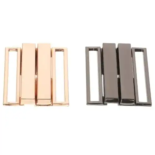 Bikiniverschluss PRETYZOOM 2Pcs 40Mm Metallbandverschluss Taille