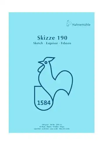 A2-Papier Unbekannt Hahnemühle Skizzenblock 190g Din A2 50 Blatt