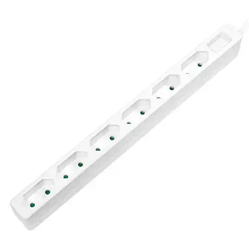 schmale Steckdosenleiste Faconet ® 6fach Steckdosenleiste schmal