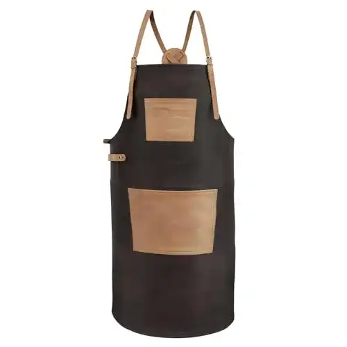 Grillschürze Leder Petromax Büffelleder-Schürze, Braun