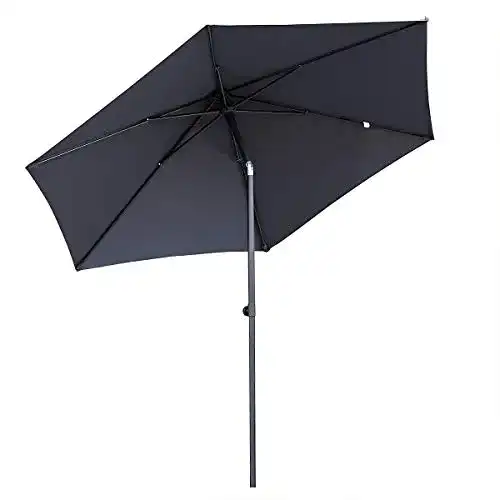 Sonnenschirm (grau) Sekey ® Aluminium Sonnenschirm Ø 270 cm