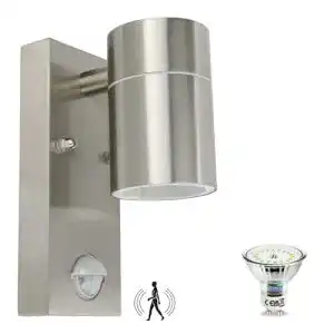 LED-Außenleuchten mit Bewegungsmelder Edelstahl HiBay LED