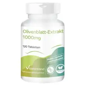 Olivenblattextrakt Vitamintrend 1000mg, 120 vegane Tabletten