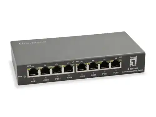 Levelone-Switch LevelOne Switch 8x GE GEP-0823 120W 8Xpoe+