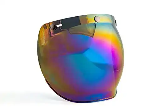 Bubble-Visier Global Trade Visier für Motorradhelm, mit 3 Knöpfen