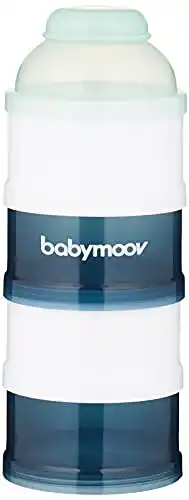 Milchpulver-Portionierer Babymoov, arctic blue, 4 Fächer