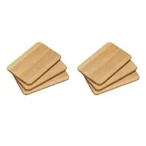 Frühstücksbrettchen Holz Kesper 6x hell Gummibaum