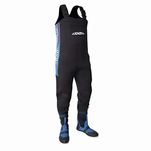 Neopren-Wathose Jenzi , schwarz, Fishing, Gr. 41/42