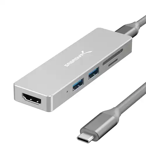 USB-Hub Sabrent 5-Port USB Type-C Multiport HUB (HB-HUCR)