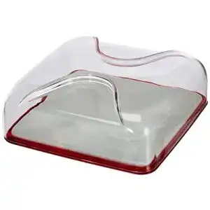 Käseglocke Guzzini Fratelli Gocce, Quadratische, SAN|Porcelain