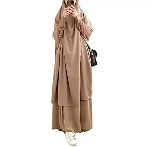 Burka Bohen Muslimisches Zweiteiliges Gebetskleid für Frauen