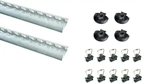 Airlineschiene LOADCARE Starterset! 2x2m Zurrschiene halbrund