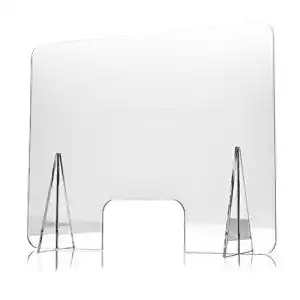 Spuckschutz 80×60 LED26 Schutzbildschirm für den Kundenservice